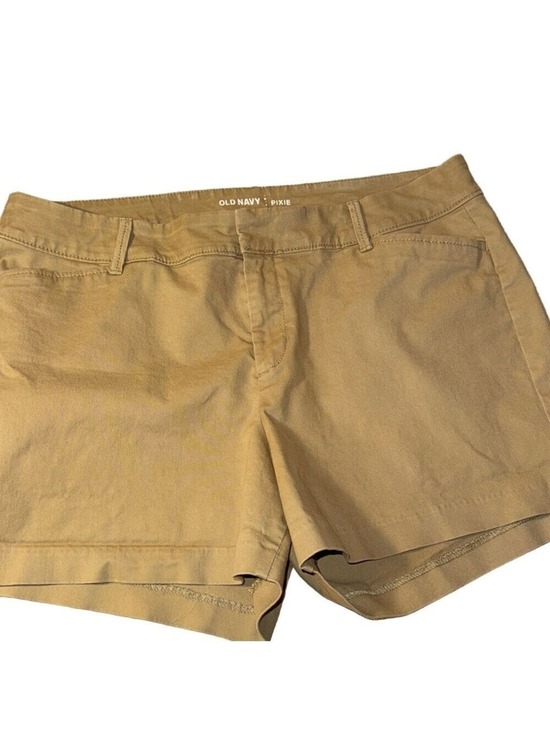 Old Navy Pants - Old Navy Tan Cotton Cargo Pixie Shorts Relaxed Fit